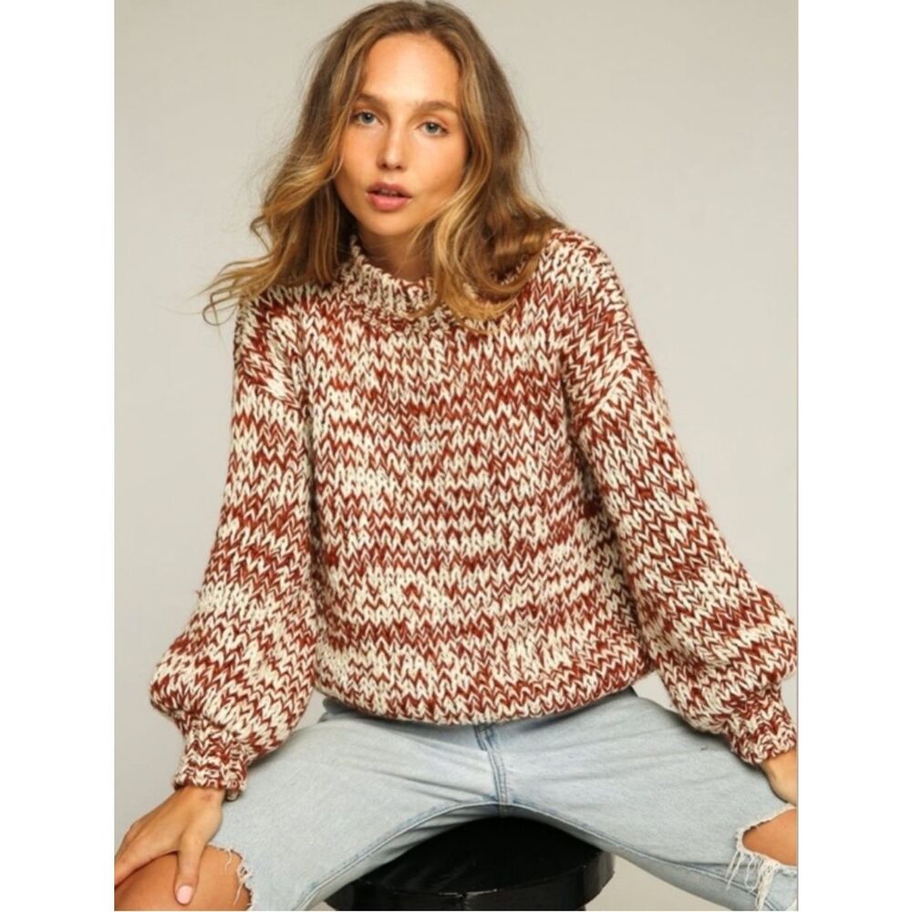 Rue Stiic Small Cozy Maggie May Chunky Triple Yarn Wool Sweater